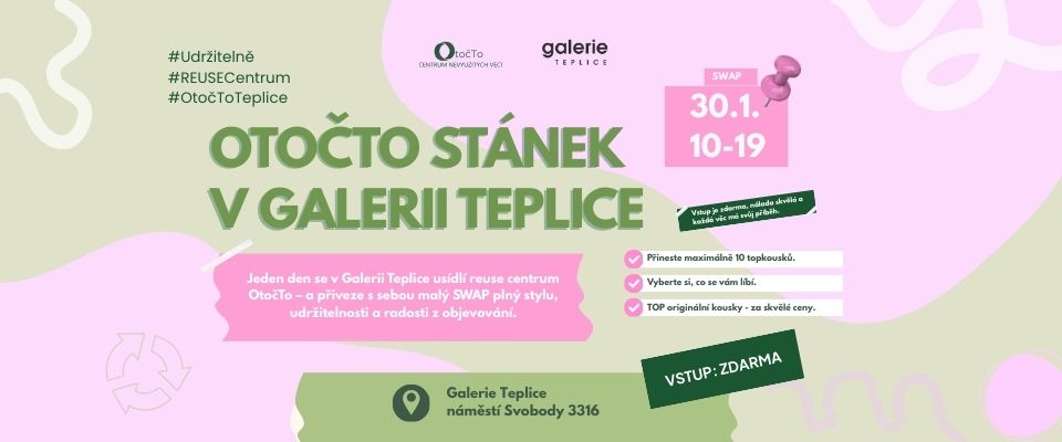 OtočTo stánek & SWAP v Galerii Teplice