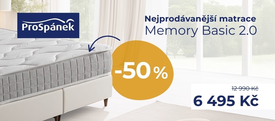 Nejprodávanější matrace -50 %