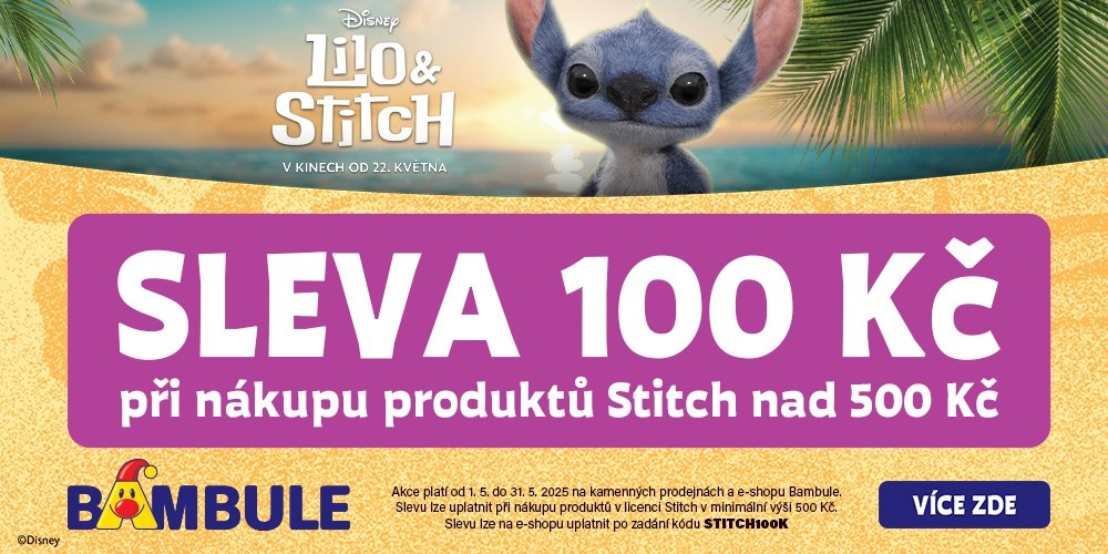 Discount 100 CZK for Lilo&Stitch