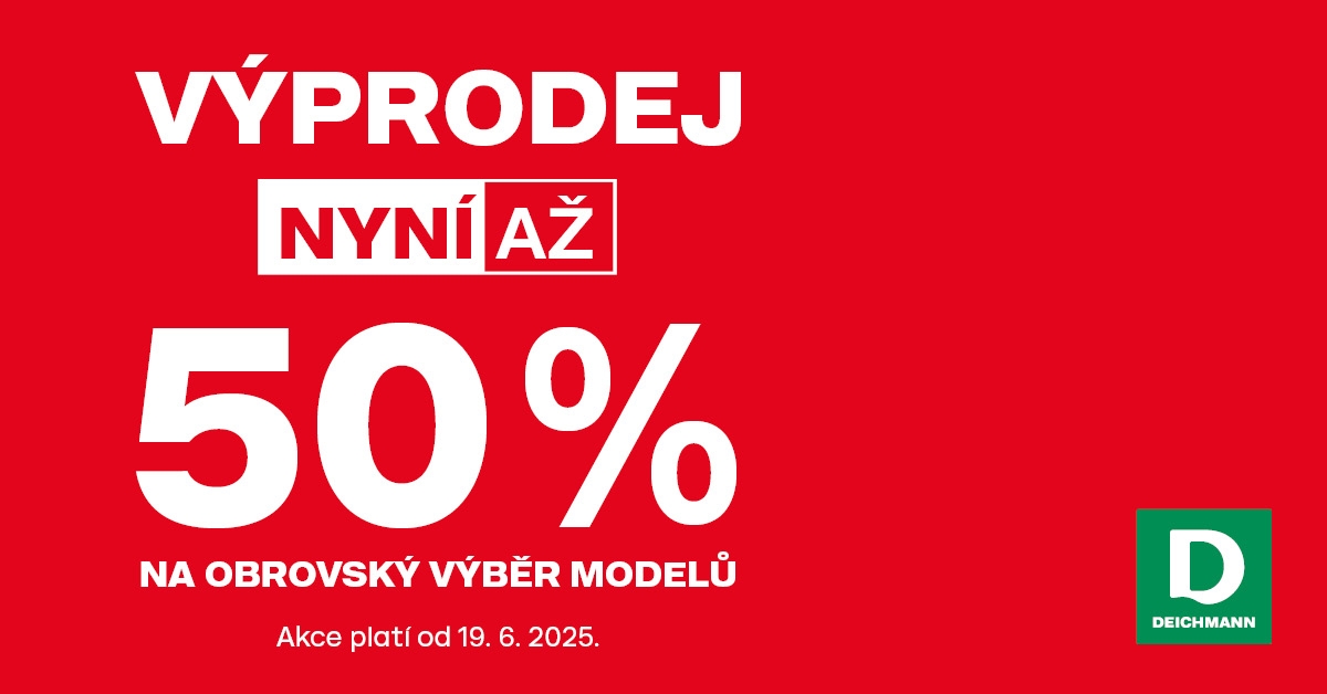 Výprodej nyní až 50 %