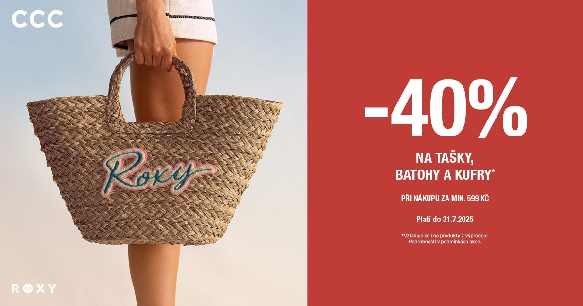 -40 % na tašky, batohy a kufry