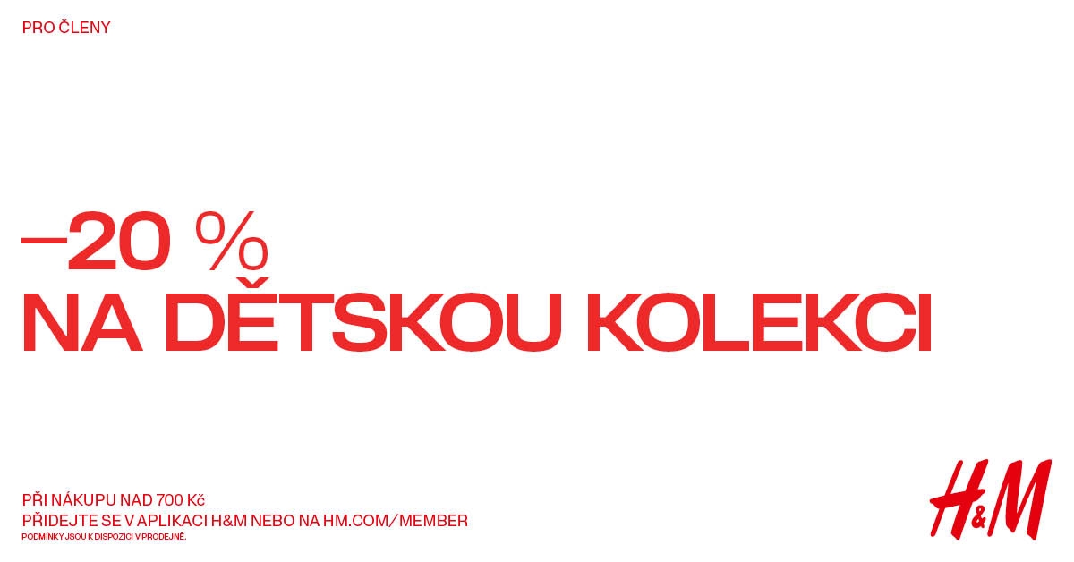 -20 % na dětskou kolekci