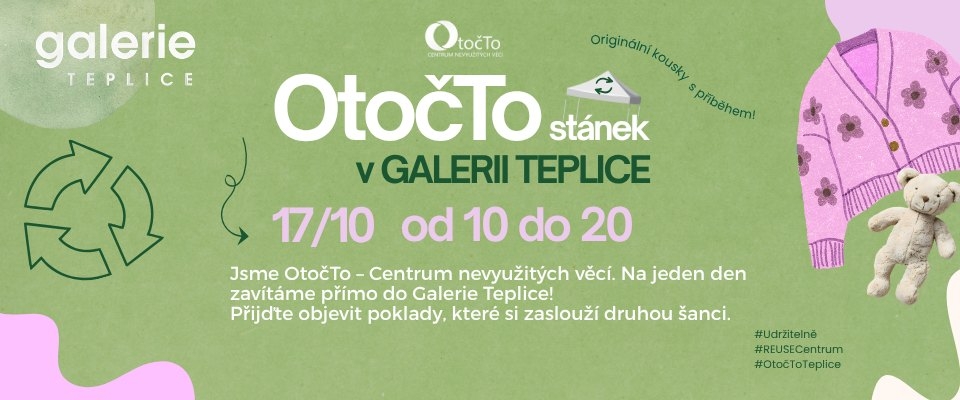 OtočTo stánek & SWAP v Galerii Teplice