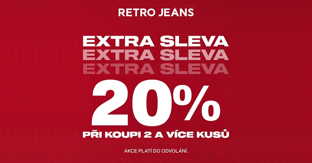 2 a více kusů se slevou 20 %