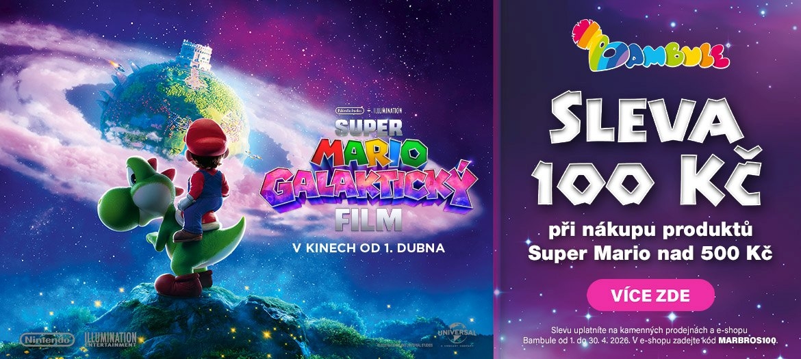 Sleva 100 Kč na produkty Super Mario