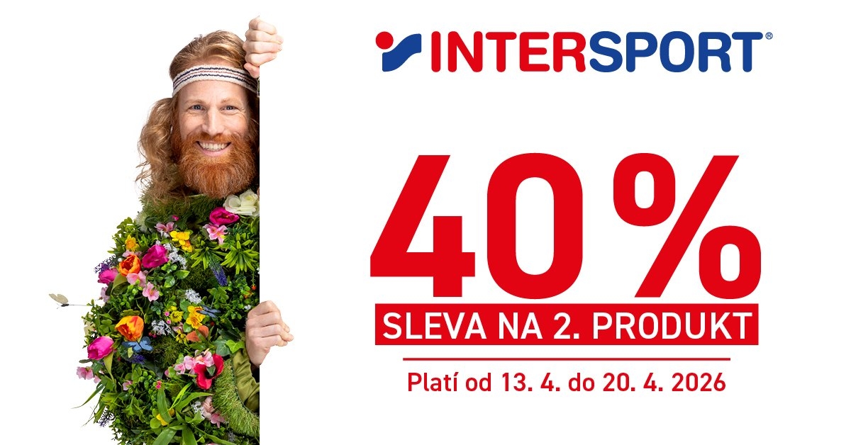 Sleva 40 % na 2. produkt