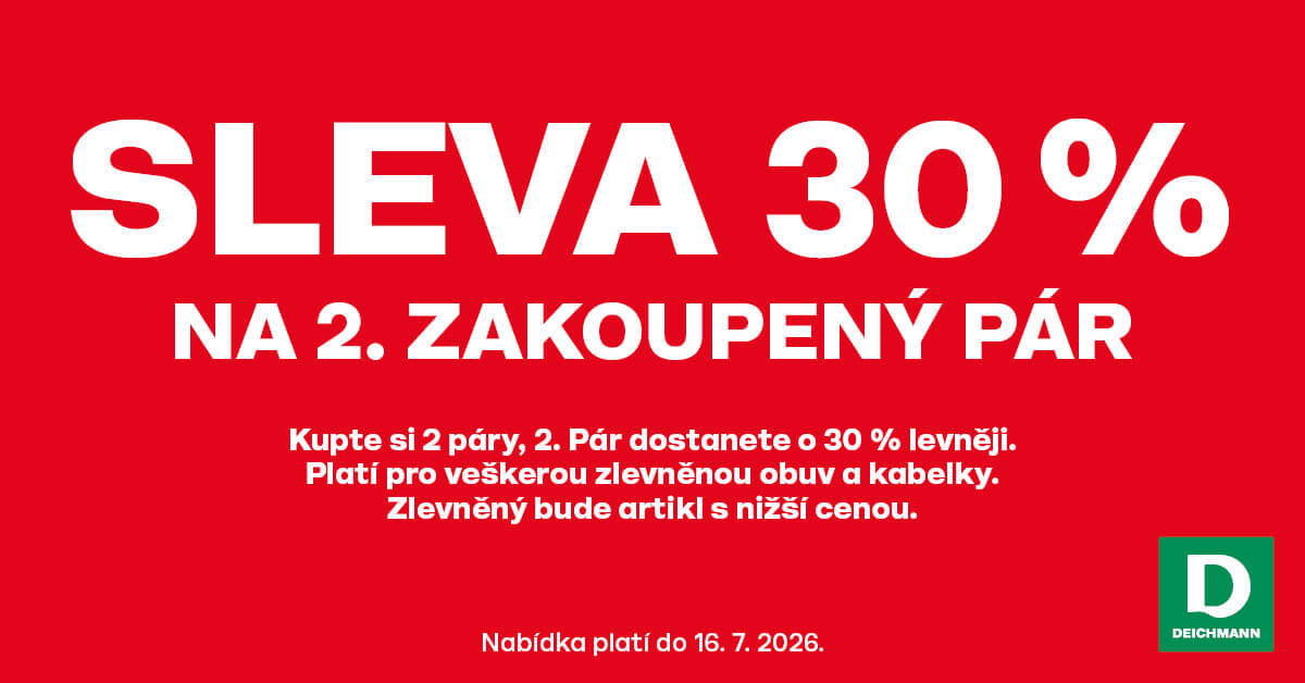 30% off the second pair you buy