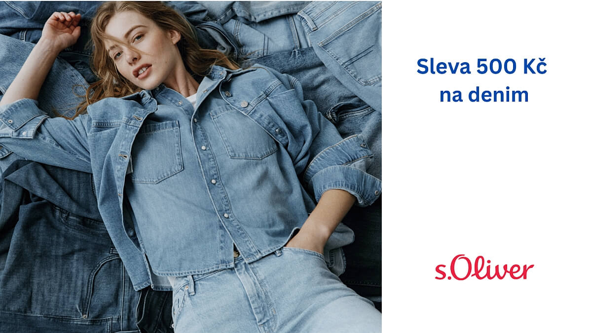 Sleva 500 Kč na denim