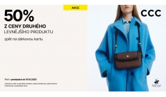 Sleva 50 % na druhý produkt