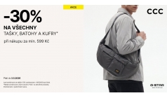 -30 % on bags, backpacks, suitcases