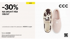 -30 % na druhý pár obuvi