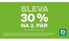 Sleva 30 % na 2. pár