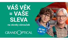 Sleva podle věku v GrandOptical